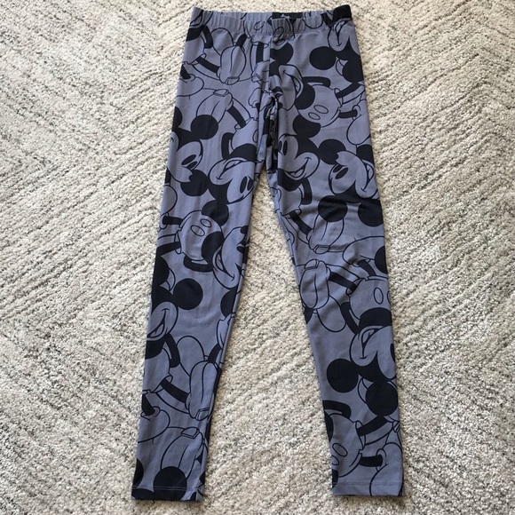 Disney Pants - 🌿Disney // Mickey Mouse Gray Leggings  Size M